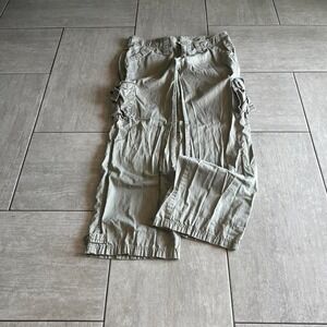The North Face A5 Series Womens Cargo Pants Green Khaki Wide Leg Size 8